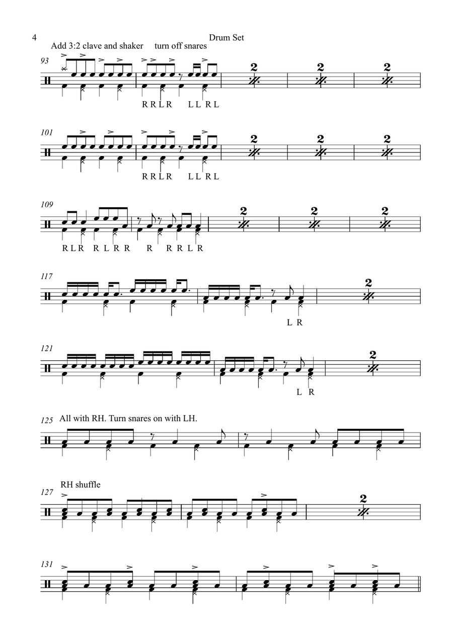 Little B (The Shadows) Drum Set scores gallery preview page 4