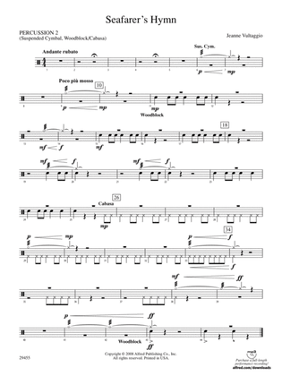 Seafarer's Hymn: 2nd Percussion