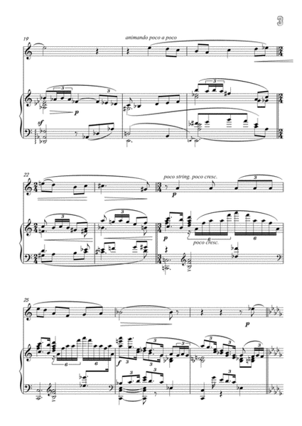 Debussy-Evening Harmony, for Violin and Piano image number null