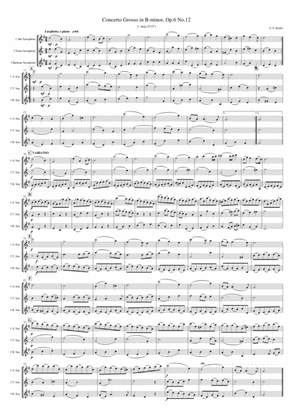 Handel - Aria (saxophone trio)
