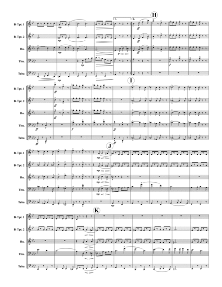 King Cotton King Cotton Brass Quintet scores gallery preview page 3