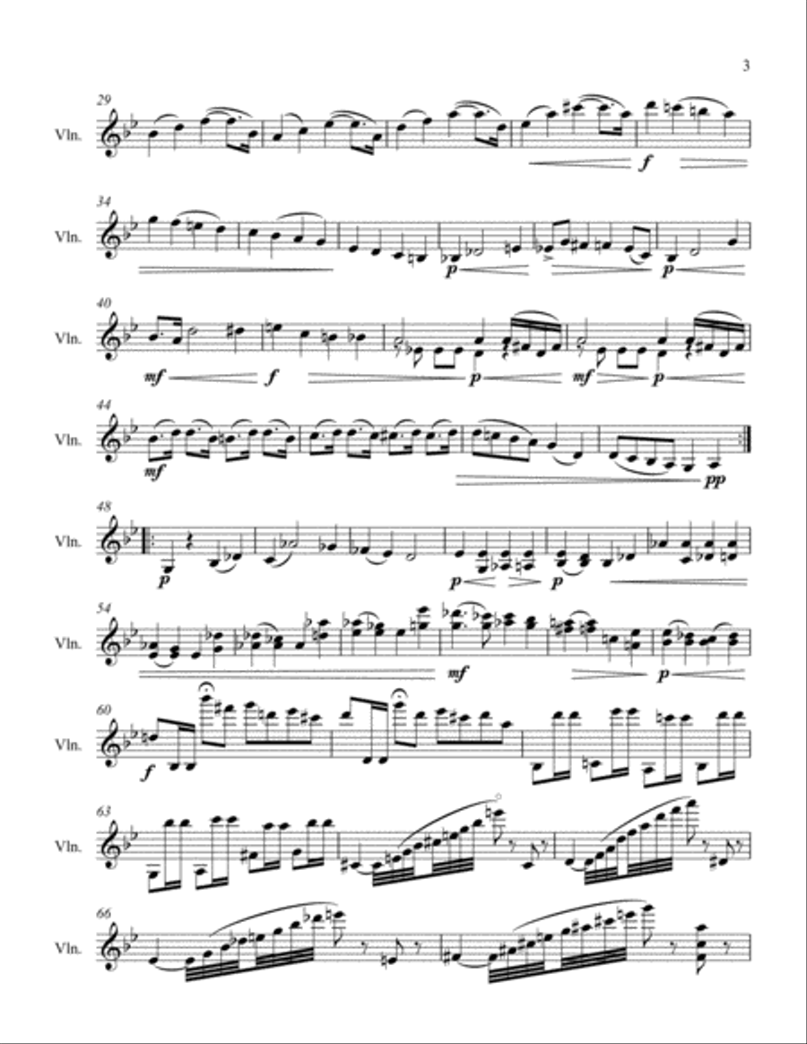 Sonata for Solo Violin in G minor Violin Solo scores gallery preview page 3