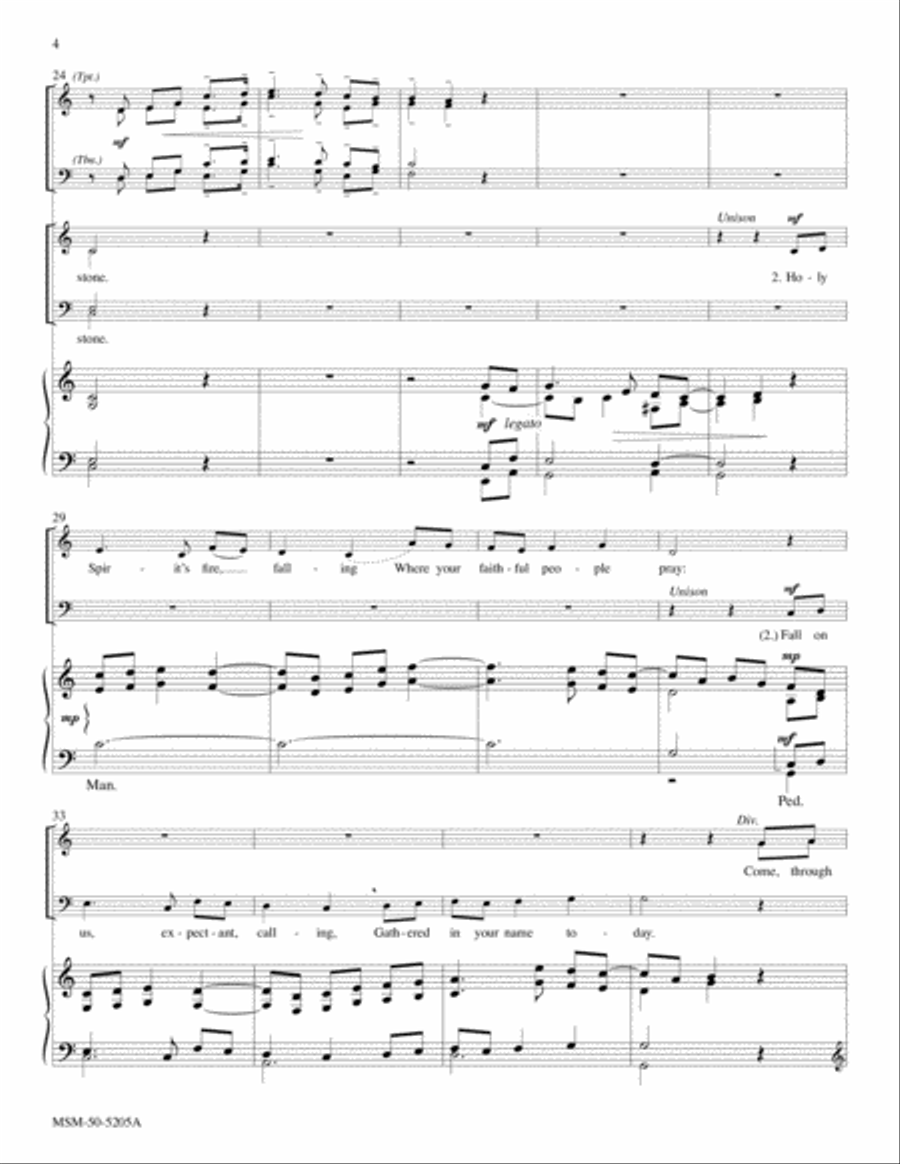 Clouds of Witnesses Surround Us (Full Score and Instrumental Parts) Choir scores gallery preview page 4