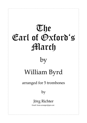 Book cover for The Earl of Oxford's March für Posaunenquintett