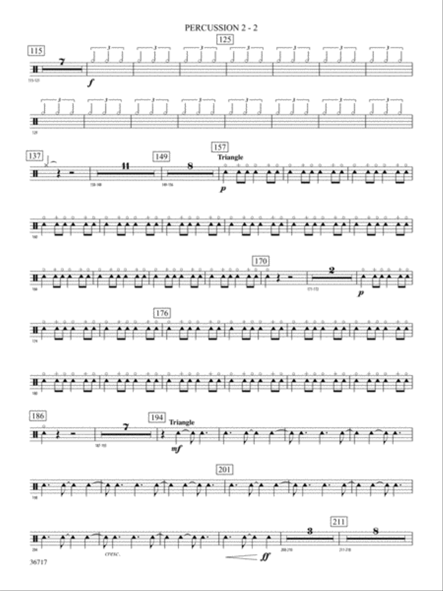 Sparkle: 2nd Percussion Sparkle: 2nd Percussion Concert Band scores gallery preview page 2