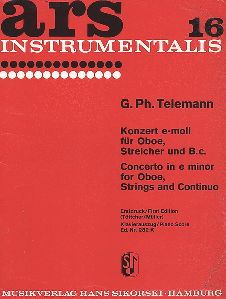 G Telemann : Concerto E Min