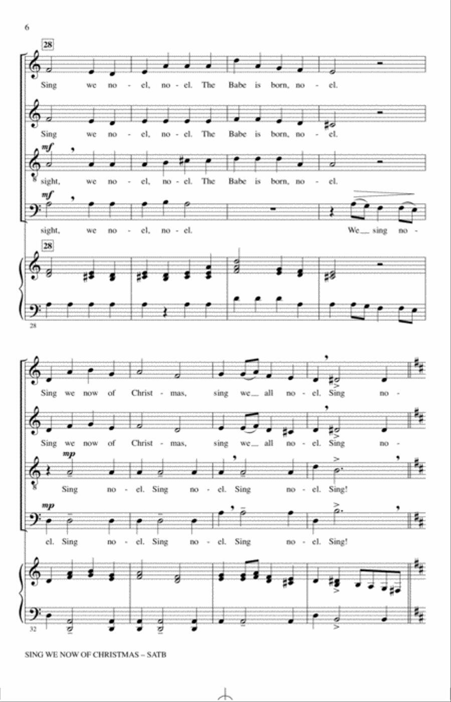 Sing We Now Of Christmas (