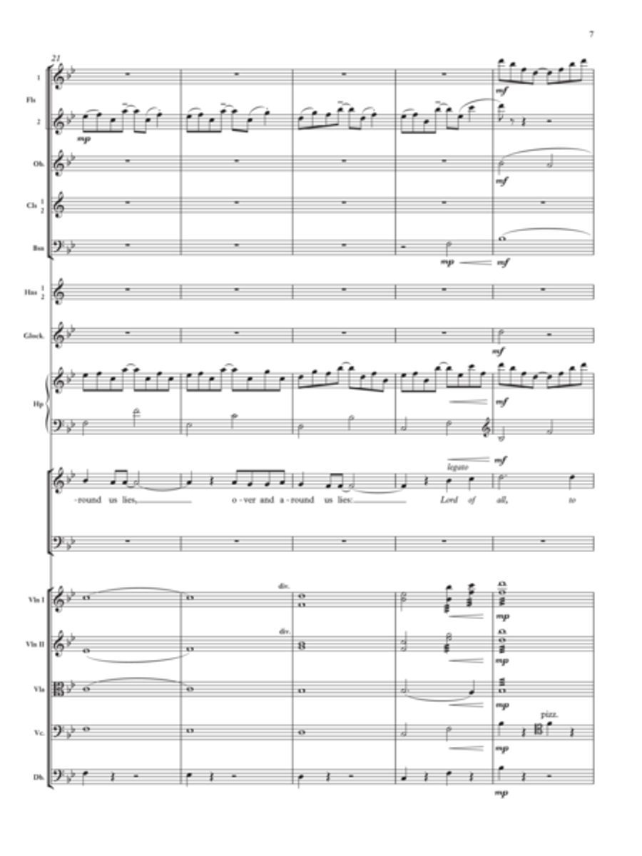 For the beauty of the earth TTBB scores gallery preview page 6