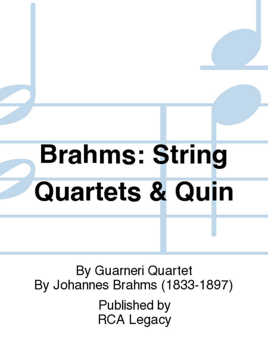Brahms: String Quartets & Quin