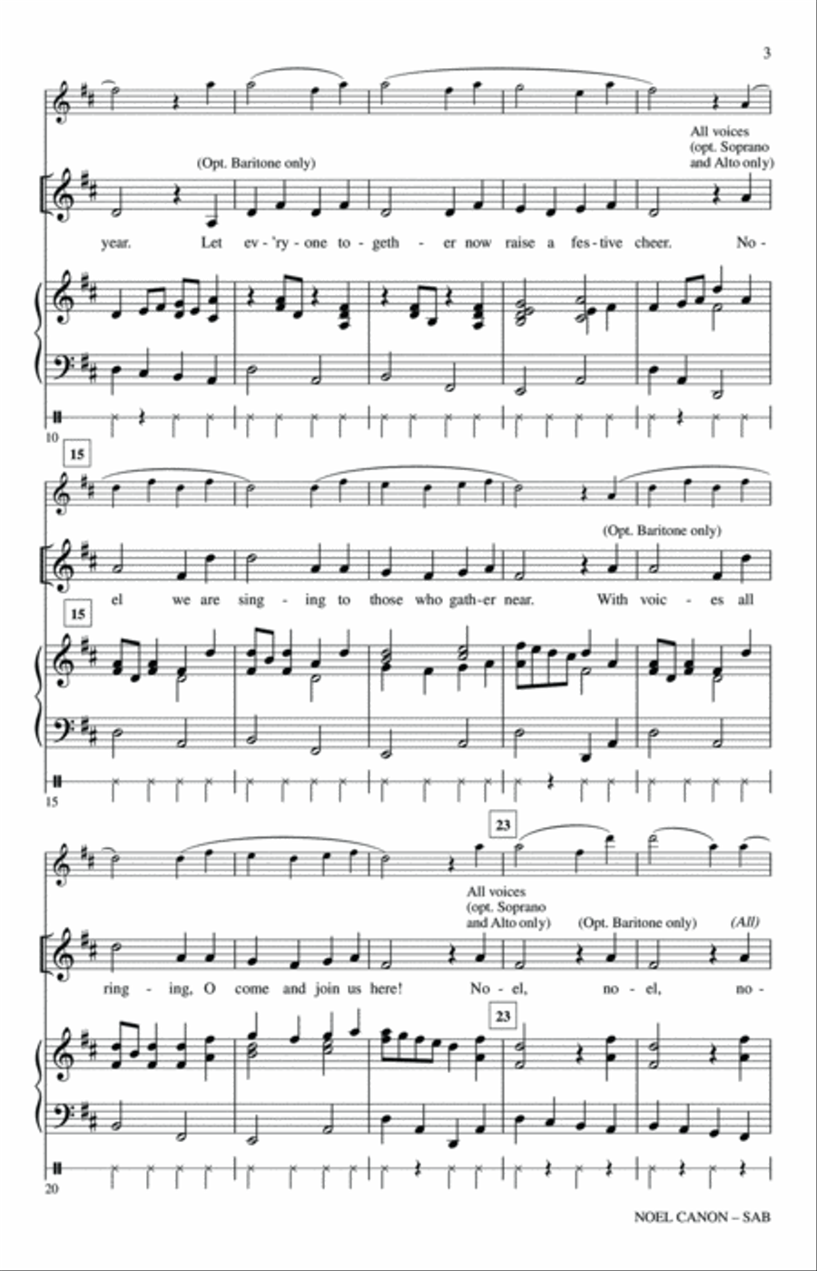 Noel Canon Noel Canon 3-Part scores gallery preview page 2