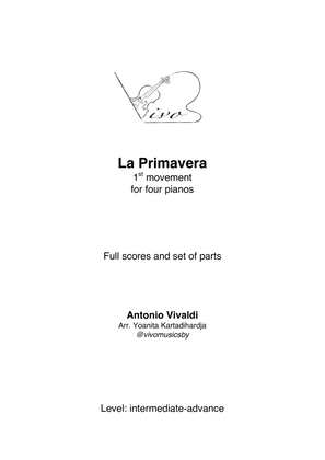 La Primavera (Spring) for four pianos - 1st movement