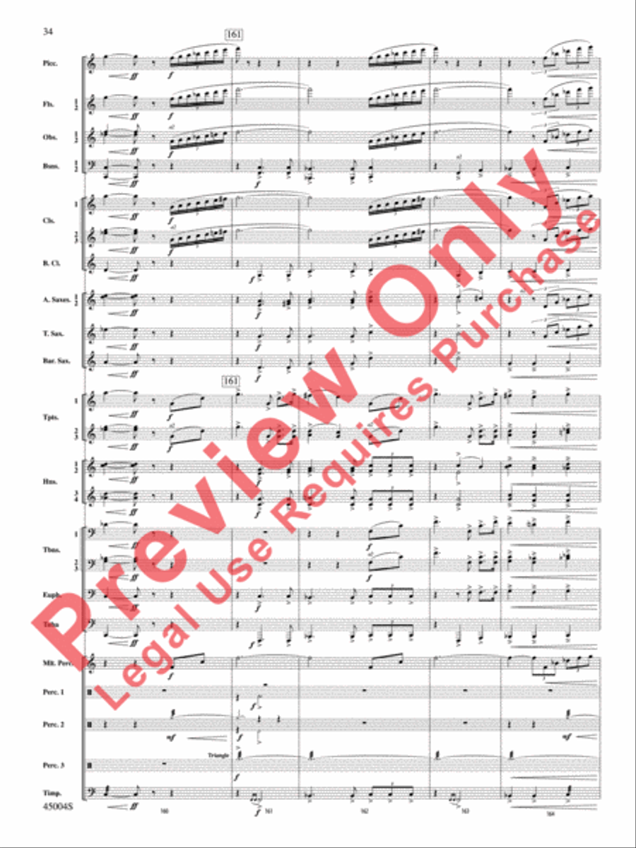Red Rock Mountain Concert Band scores gallery preview page 35