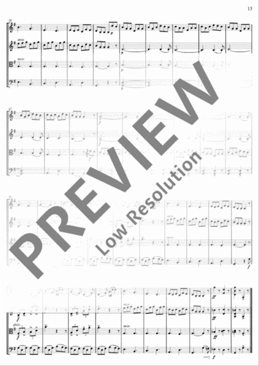 The Wild Rover String Quartet scores gallery preview page 14