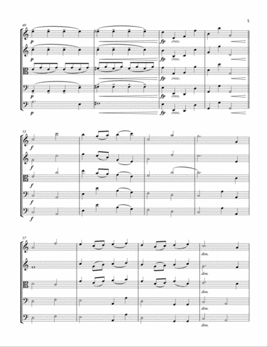 Over The Rainbow (from The Wizard Of Oz) String Quartet scores gallery preview page 6