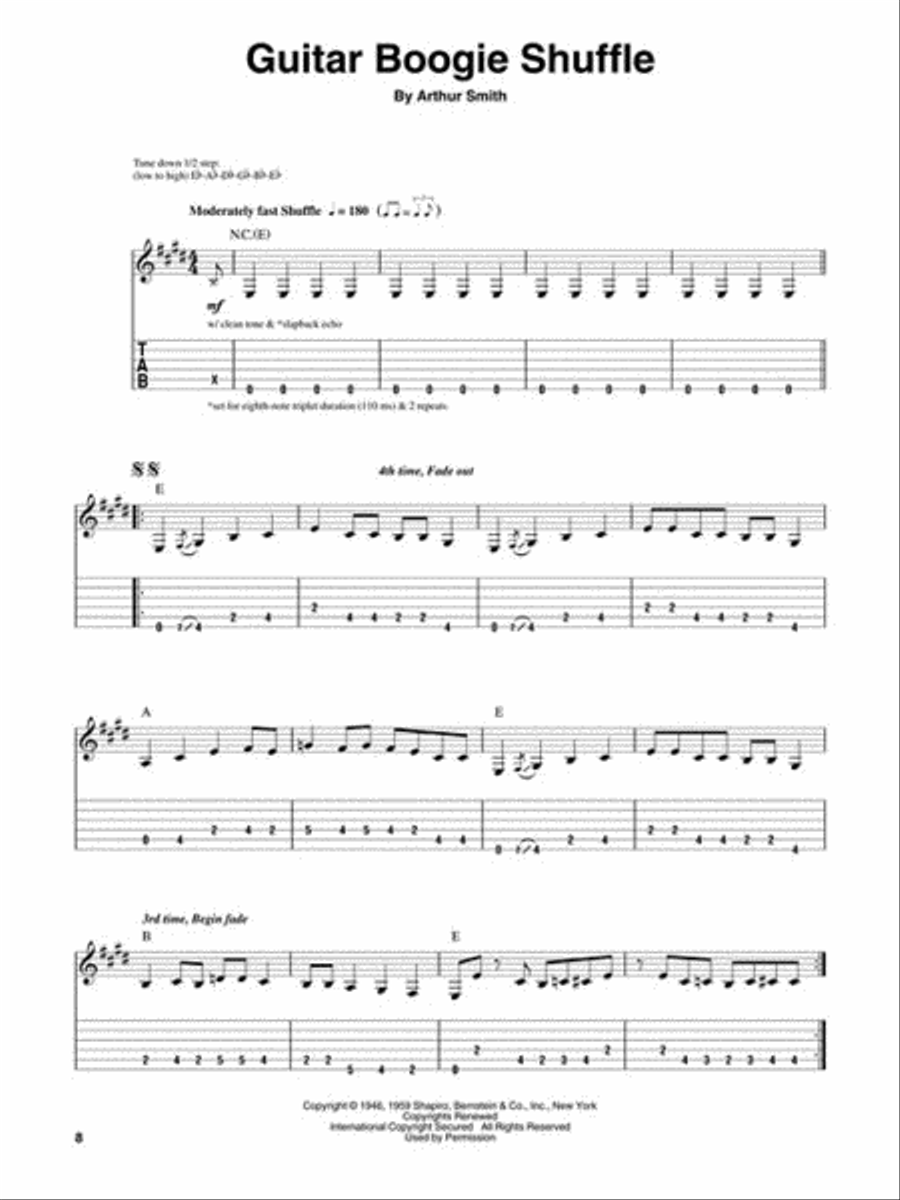 Early Rock Instrumentals Early Rock Instrumentals Guitar Tablature scores gallery preview page 5