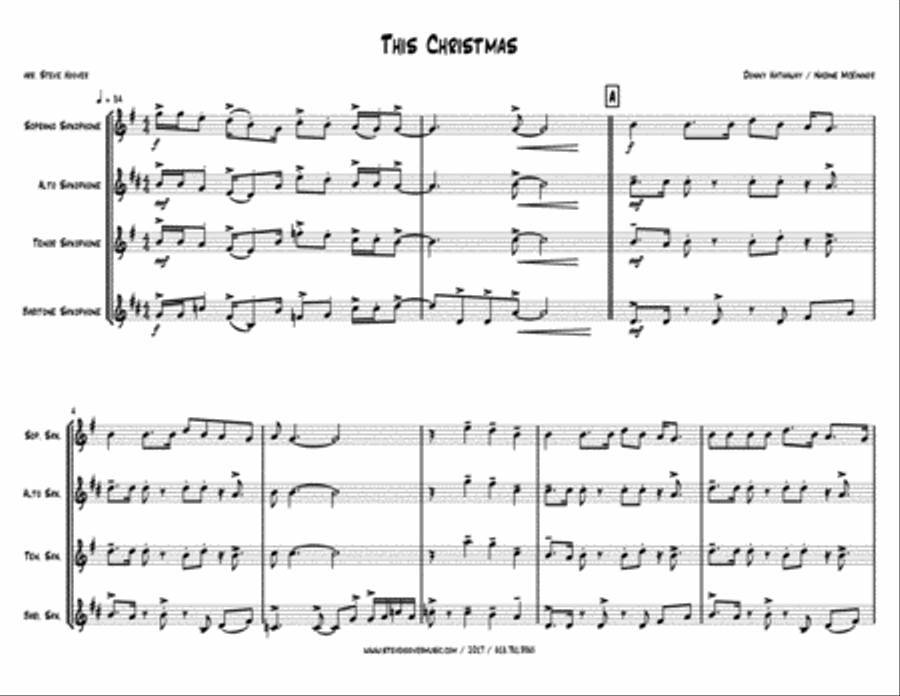 This Christmas This Christmas Woodwind Quartet scores gallery preview page 1