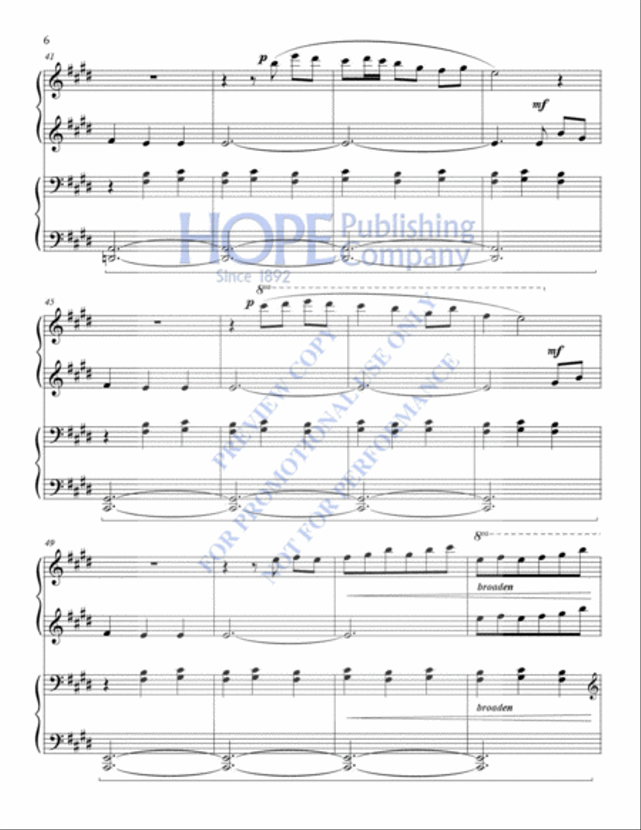 Celtic Hymns for 4-Hand Piano Piano Accompaniment scores gallery preview page 11