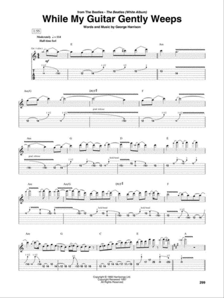 Guitar World's 100 Greatest Guitar Solos of All Time Guitar Tablature scores gallery preview page 9