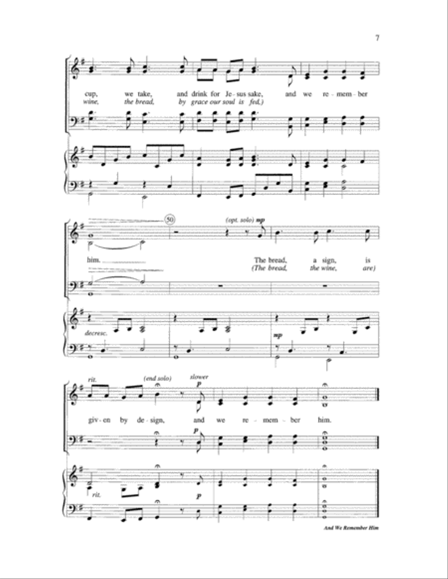 And We Remember Him 4-Part scores gallery preview page 7