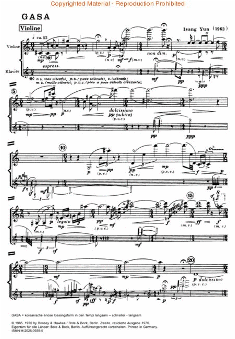 Gasa Gasa Violin Solo scores gallery preview page 2