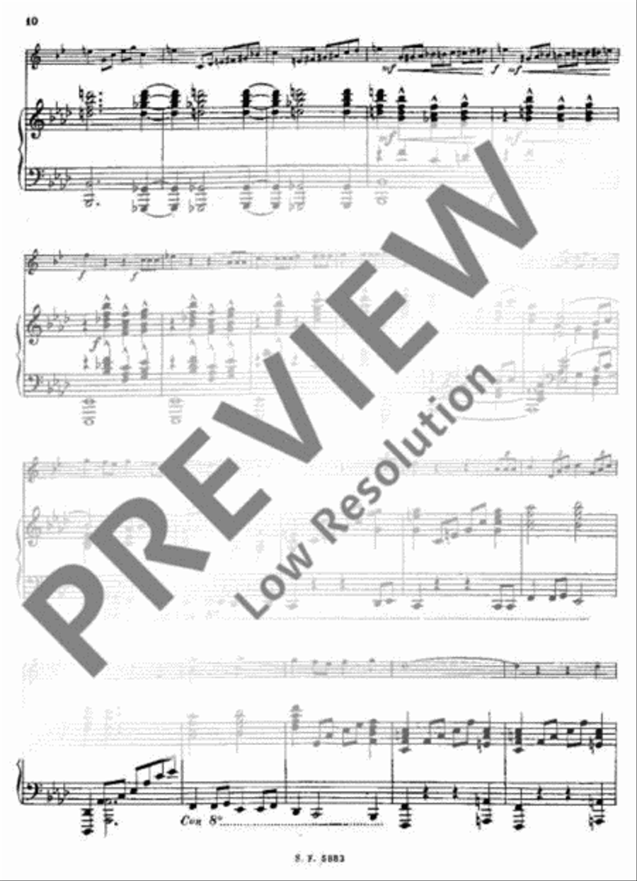 Allegro de concours Trumpet Solo scores gallery preview page 11