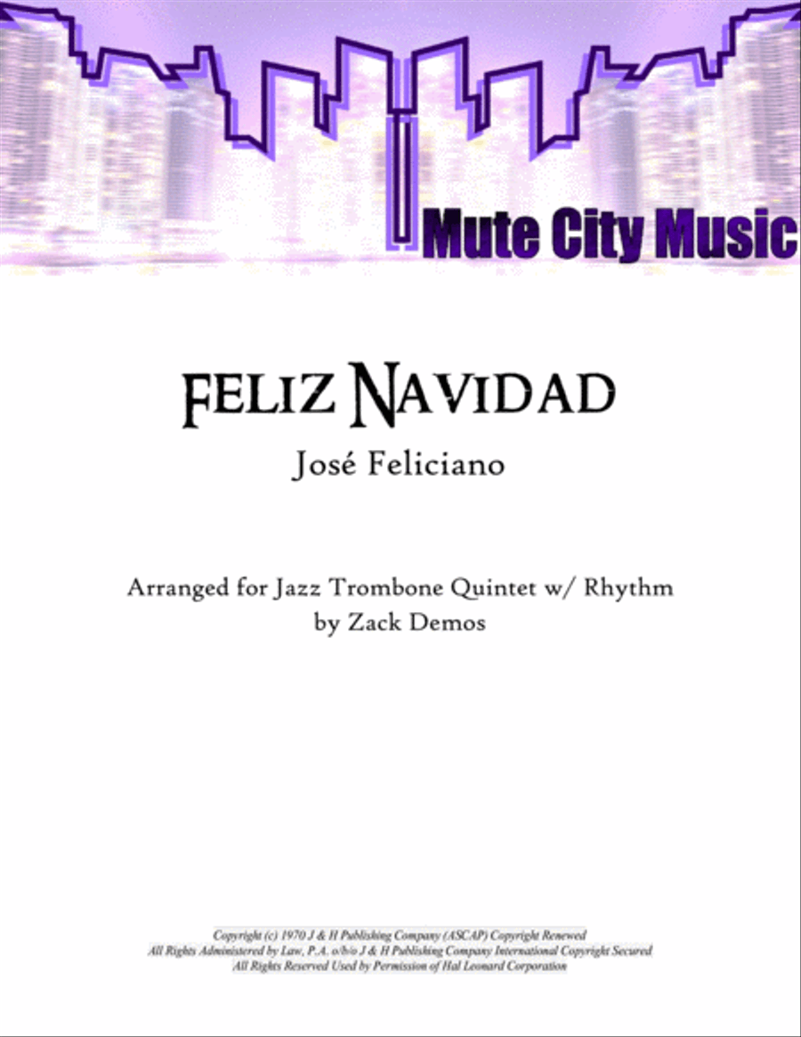 Feliz Navidad Feliz Navidad Brass Quintet scores gallery preview page 1