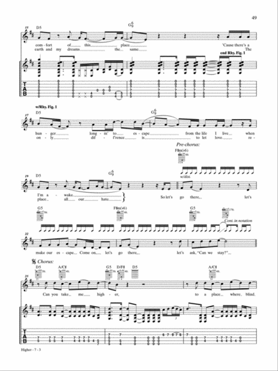 Higher Electric Guitar scores gallery preview page 3