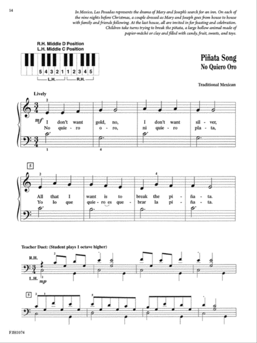 Celebrating Christmas Around the World Easy Piano scores gallery preview page 4