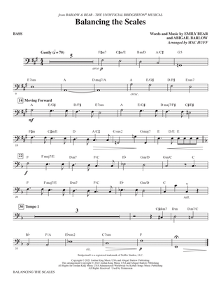 Balancing the Scales (from The Unofficial Bridgerton Musical) (arr. Mac Huff) - Bass