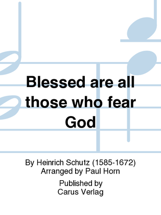 Book cover for Blessed are all those who fear God (Wohl dem, der den Herren furchtet)