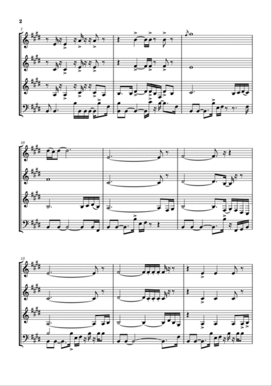 She's Gone She's Gone Woodwind Quartet scores gallery preview page 3