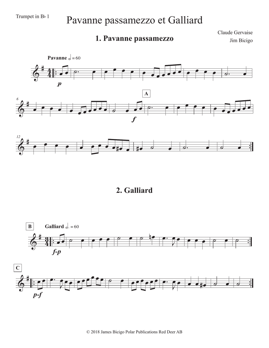 Pavanne passa mezzo et Galliard School and Community scores gallery preview page 4