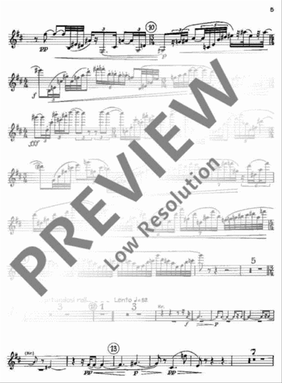 Le Miracle de la Rose Clarinet scores gallery preview page 6