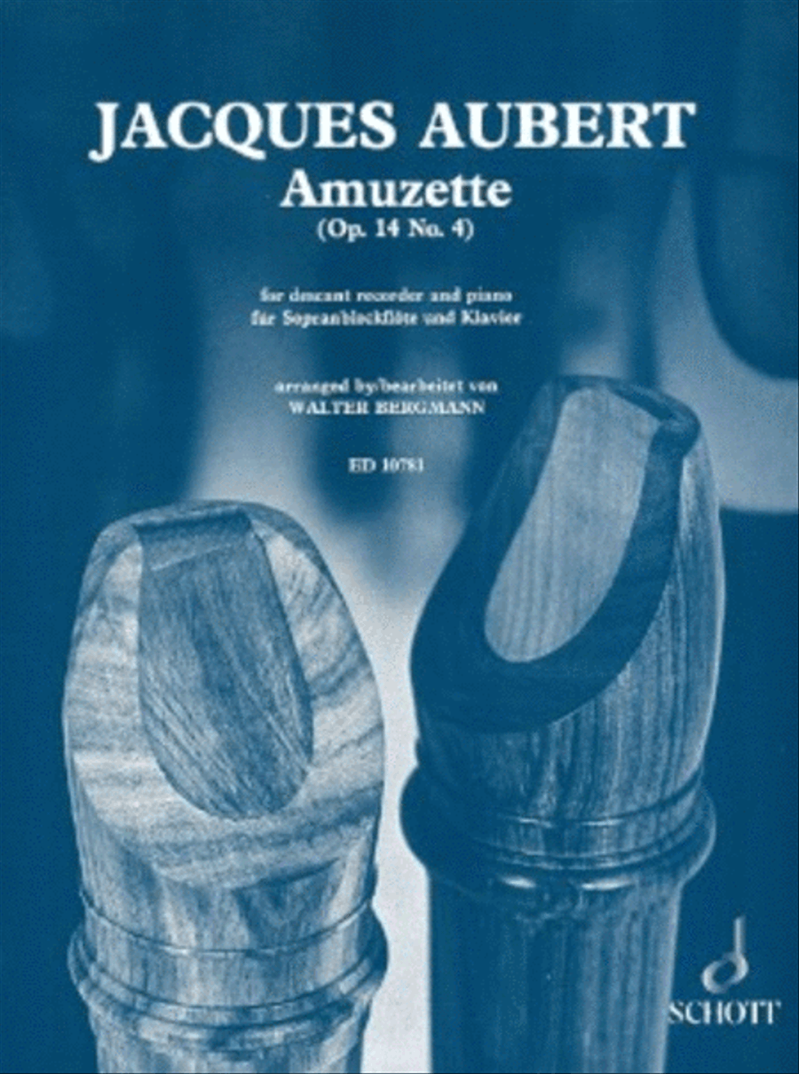 Amuzette Op. 14, No. 4 Soprano Recorder scores gallery preview page 1