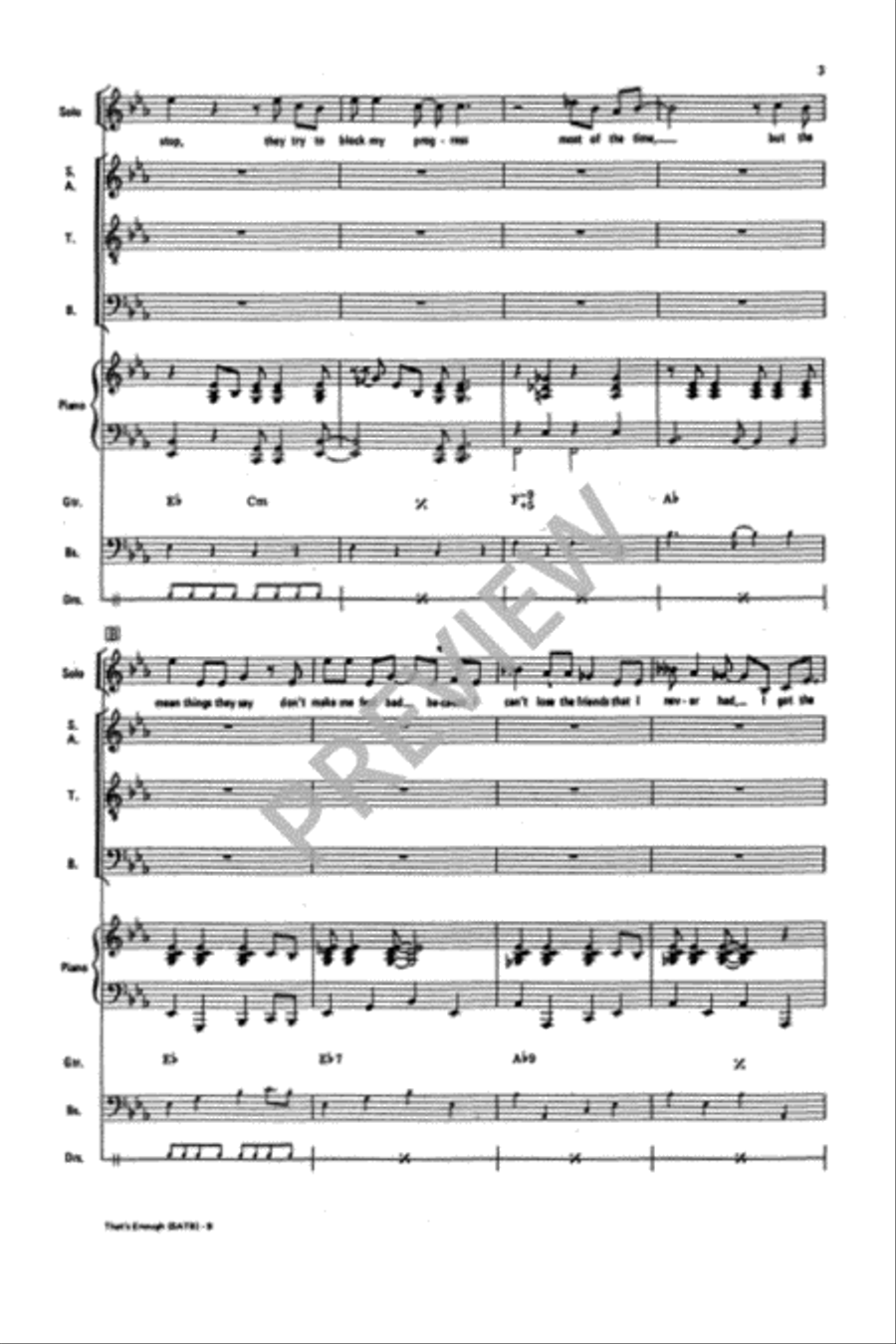 That's Enough Divisi scores gallery preview page 4