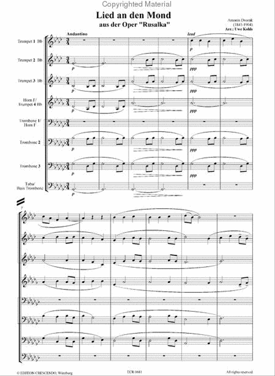 Lied An Den Mond Chamber Music scores gallery preview page 2