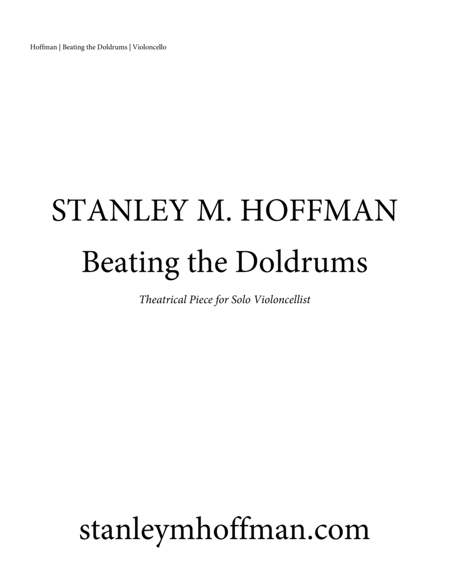 Beating the Doldrums Cello Solo scores gallery preview page 1