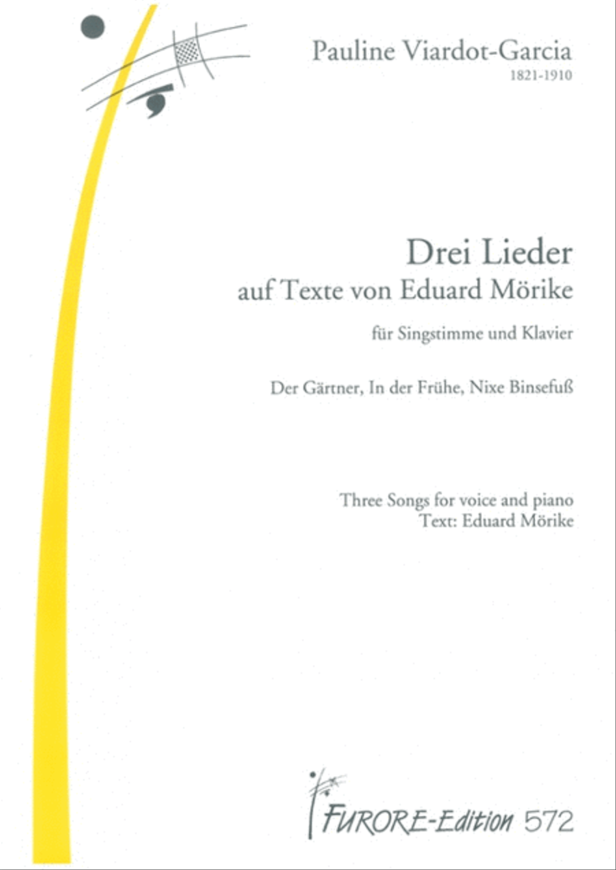 Drei Lieder auf Texte von Eduard Morike