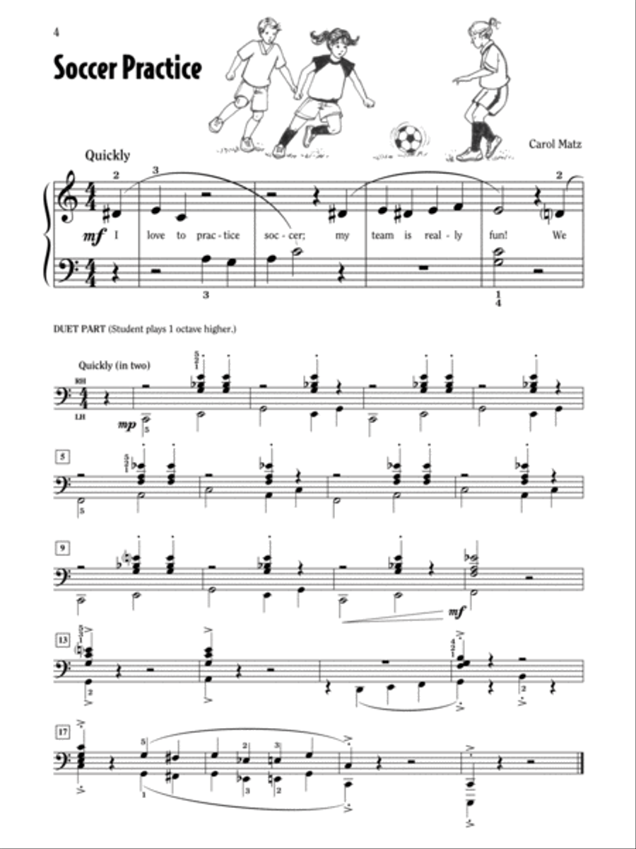 Let's Play Soccer! Easy Piano scores gallery preview page 3