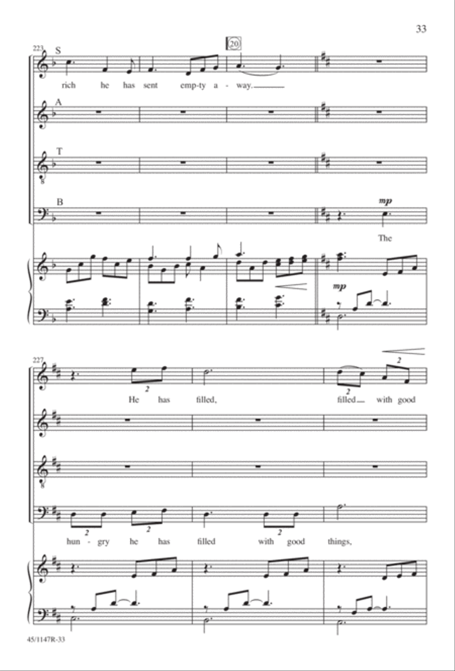 Magnificat Magnificat Divisi scores gallery preview page 34