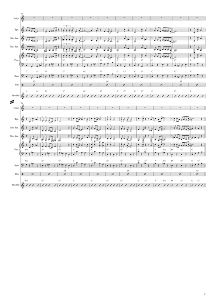 Santa Claus Blues Jazz Ensemble scores gallery preview page 2