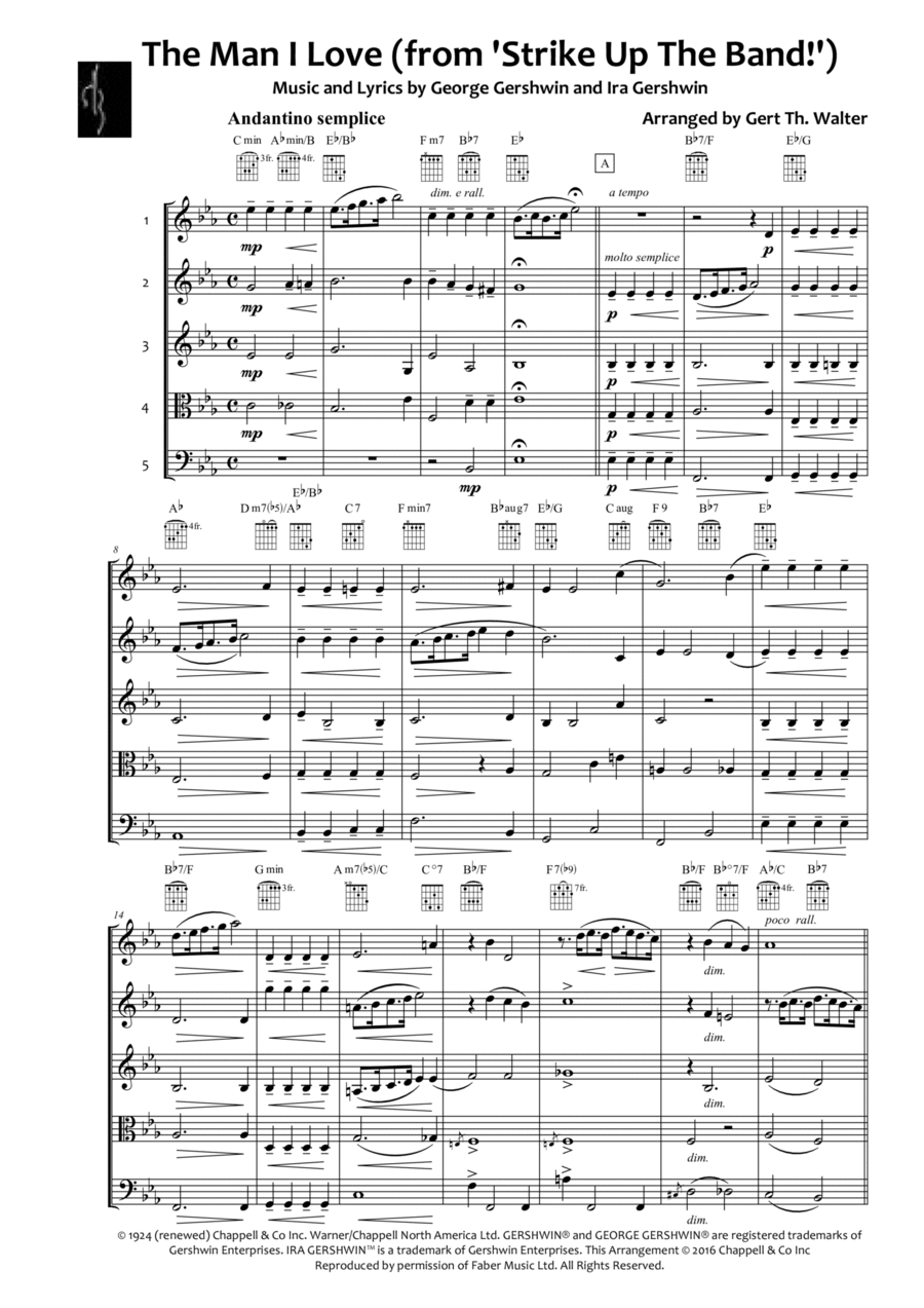The Man I Love School and Community scores gallery preview page 1