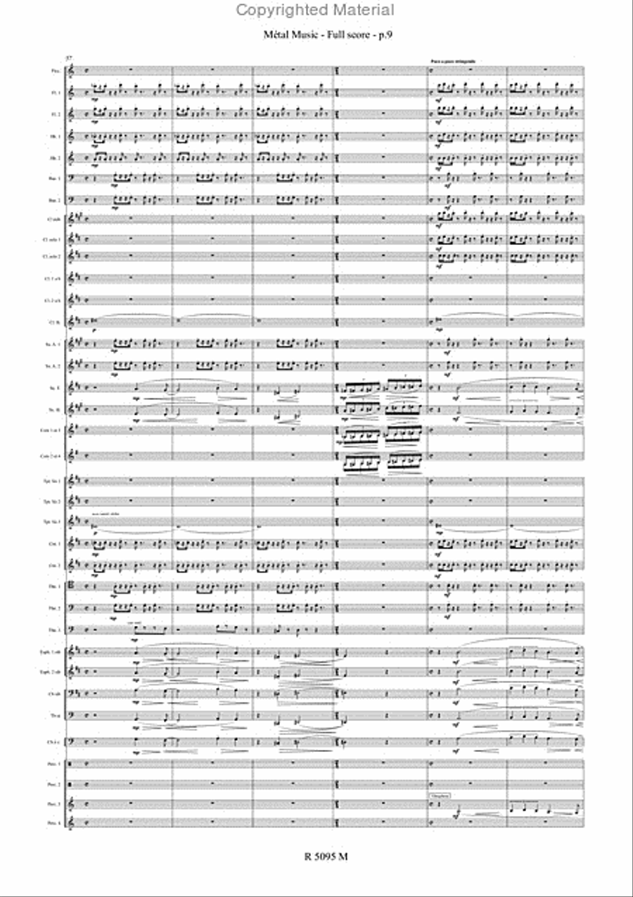 Metal Music Concert Band scores gallery preview page 10