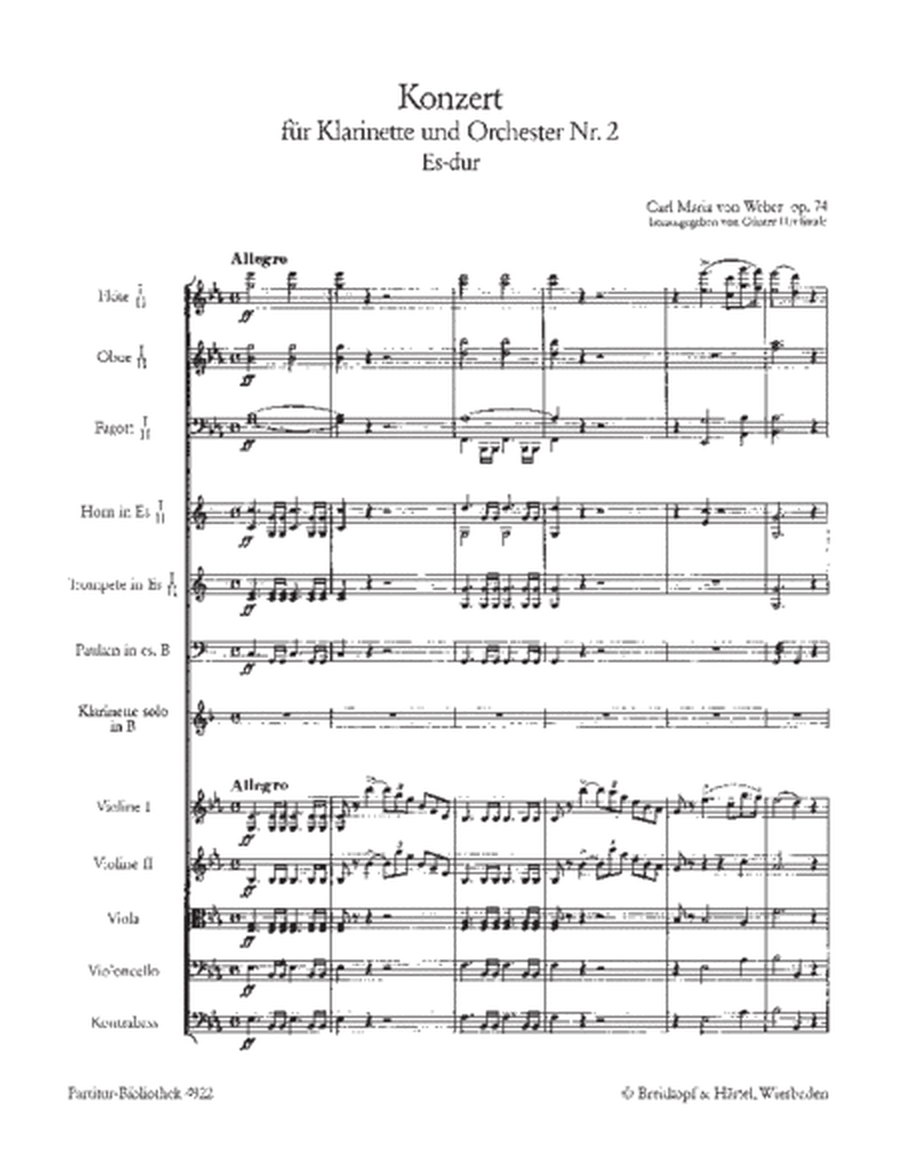 Clarinet Concerto No. 2 in Eb major Op. 74