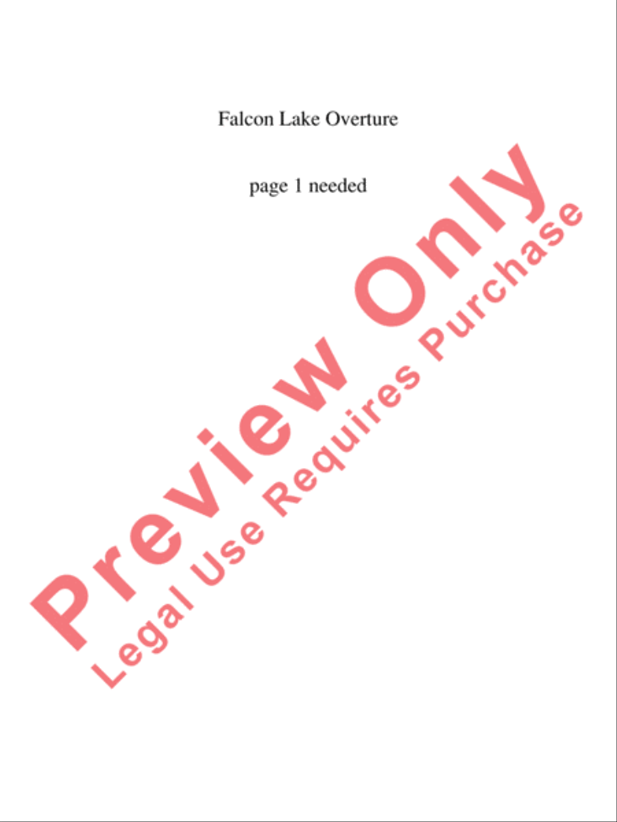 Falcon Lake Overture Concert Band scores gallery preview page 2
