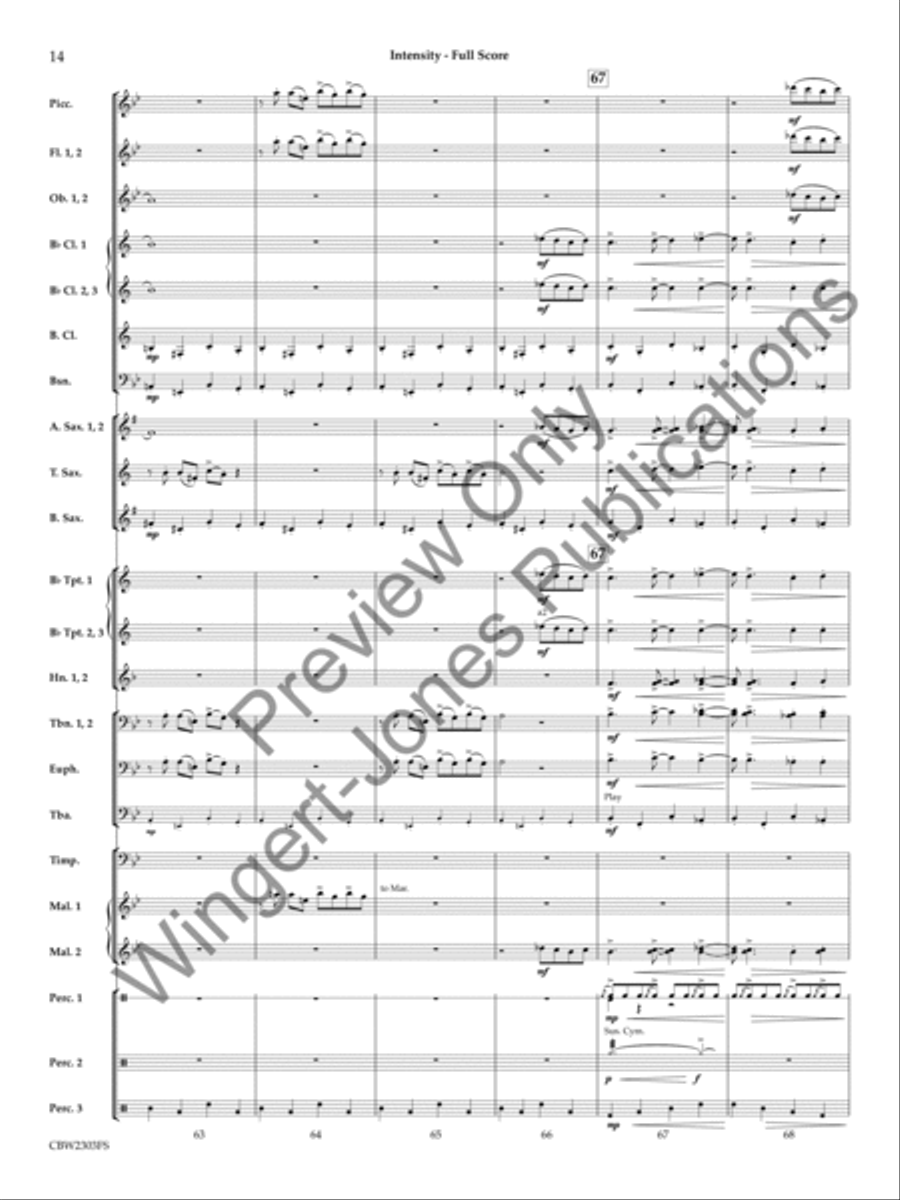 Intensity Concert Band scores gallery preview page 15