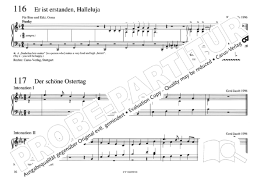 Esslinger Orgelbuch, Bd. I: Intonationen