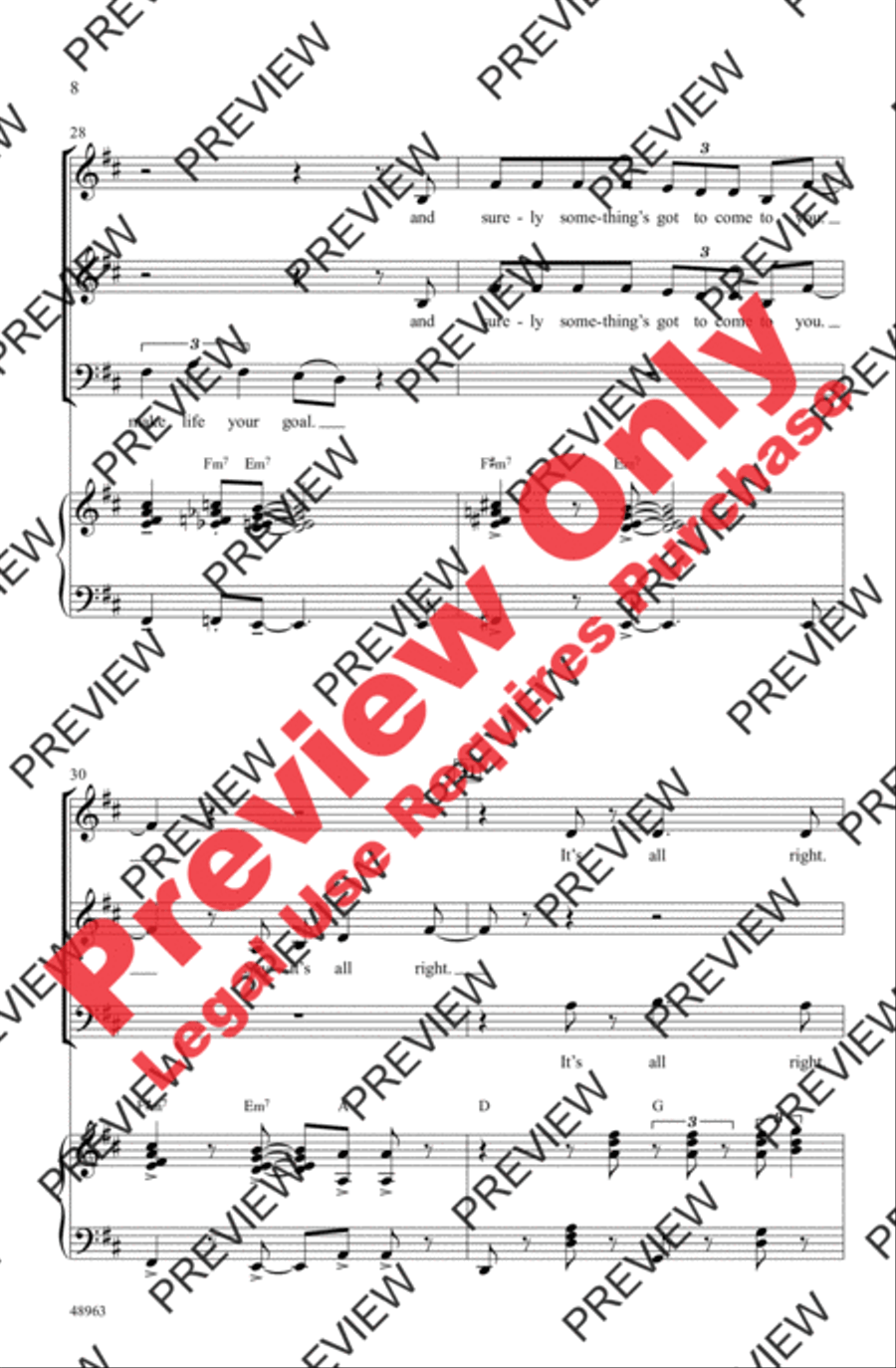 It's All Right 3-Part scores gallery preview page 8