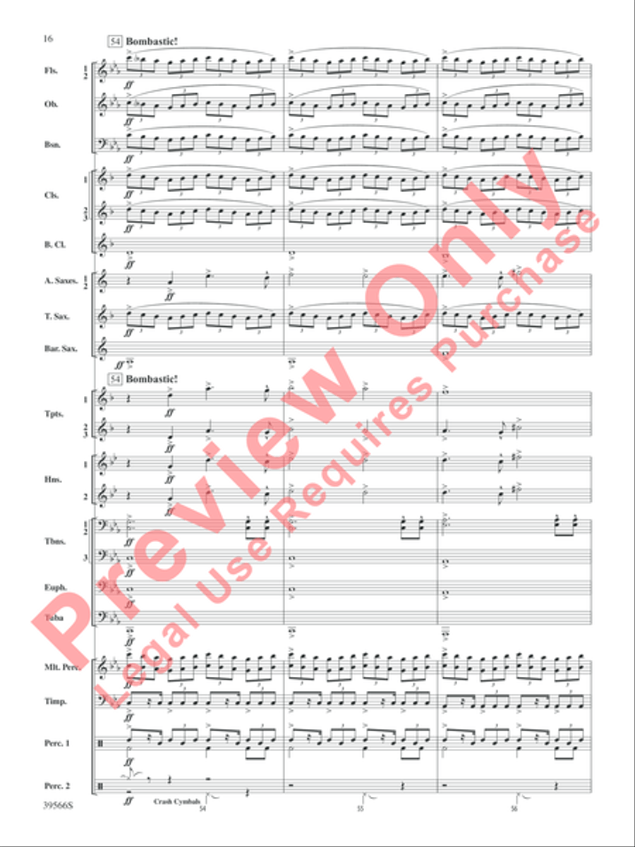 At the Movies with Danny Elfman Concert Band scores gallery preview page 17