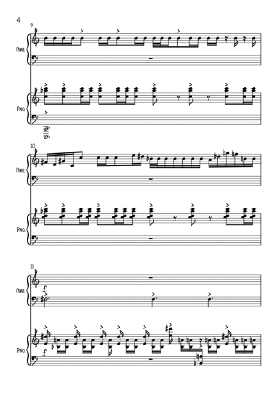 Falsa Evolução Piano scores gallery preview page 4